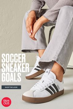 Soccer sneakers are having a moment. Get yours at Famous Footwear. Soccer Sneakers, Shoe Hacks, Nike Shoes Women Fashion, Samba Shoes, Adidas Soccer, Adidas Shop, Famous Footwear, Pointed Toe Heels