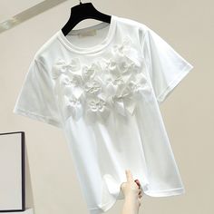 image_8 Summer Crew Neck T-shirt With Bow, Trendy Spring Tops With Bow Detail, Casual White Tops With Bow, Trendy Spring Tops With Bow, Trendy White Top With Bow, Spring Crew Neck T-shirt With Bow, White Crew Neck T-shirt With Bow, White Short Sleeve Tops With Bow, Casual Spring Tops With Bow Detail