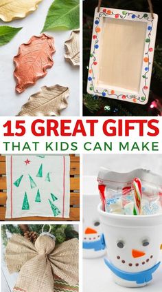 christmas gifts that kids can make with their own handmade ornaments and other crafting supplies