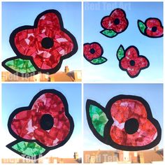 Poppy Suncatchers for Preschoolers - Red Ted Art Remembrance Day Activity, Paper Plate Poppy Craft, Poppy Craft For Kids, Veterans Day Poppy, Remembrance Day Activities, Memorial Day Activities, Remembrance Day Art, Veterans Day Activities, Poppy Craft