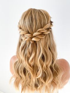 Fast Hairdos, Boutique Hair Salon, Kids Hairstyles For Wedding, Bridemaids Hairstyles, Beautiful Friday, Double Twist, Night Hairstyles, Special Occasion Hairstyles