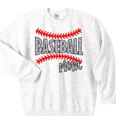 Baseball Mom Red Laces Sweatshirt - This sweatshirt is super soft and comfy! Perfect for those cooler months. Our unisex size graphic sweatshirts are very soft and lightweight, bound to keep you warm as the weather starts getting crispy. It's a pre-shrunk, classic fit sweater made with air-jet spun yarn for a soft feel. **BASEBALL MOM RED LACES SWEATSHIRT DETAILS** The sweatshirts are UNISEX - they are meant to have a relaxed fit, please refer to the size chart in the listing photos for more det Long Sleeve Graphic T-shirt For Baseball Season, Long Sleeve T-shirt With Graphic Print For Baseball Season, Long Sleeve Graphic Print T-shirt For Baseball Season, Pre-shrunk Long Sleeve T-shirt For Baseball Season, Winter Athletic Heather Top With Graphic Print, Athletic Heather Sweatshirt With Graphic Print For Sports Season, Athletic Heather Sweatshirt With Graphic Print, Relaxed Fit Graphic Print Sweatshirt For Baseball Season, Baseball Season Cotton Sweatshirt With Lettering