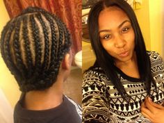 braid pattern for sew in Sew In Braid Pattern, Random Hairstyles, Braiding Patterns, Middle Part Sew In, Filming Equipment, Crocheted Hair, Crochet Weave