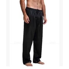 Fabric:Faux Silk; Gender:Men's; Quantity:1 PC; Nightwear Style:Sleepwear,Lounge Pants,Silk Pants; Style:Casual,Luxury; Occasion:Home; Function:Lightweight; Pattern:Pure Color; Bottom Type:Pant; Listing Date:10/14/2021; Hips:null; Length [Bottom]:null; Waist:null Men's Sleepwear & Loungewear, Pyjamas Pants, Long Pajama Pants, Satin Pajama Pants, Silk Pajama Pants, Soft Pajama Pants, Mens Pajama Pants, Satin Sleepwear, Mens Sleepwear