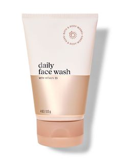 What it does: the gentle, every day way to cleanse your face of dirt and oil. Face Mas, Daily Face Wash, Mug Recipes, Clay Faces, Vitamin B5, Fragrance Notes, Face Care, Bath Body Works, Hand Cream