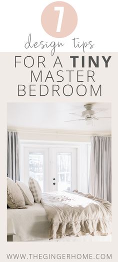 7 HACKS FOR A TINY MASTER BEDROOM  How to decorate a small master bedroom. Master bedroom decor before and after. Small bedroom interior. Small bedroom organization. Small bedroom decor on a budget. Small master bedroom ideas for married couples. #masterbedroom #smallbedroom #smallbedroomdecor #bedroomderoation #smallspaces