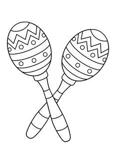 two maraphones with designs on them, one is black and the other is white