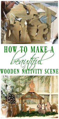 how to make a beautiful wooden nativity scene