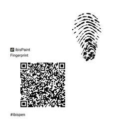 an image of a fingerprint on a white background with the word'blsp / paint fingerprint '