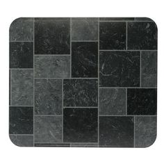 a black and grey tile pattern on a white background