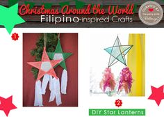 christmas around the world - filippin - inspired crafts with diy star lanterns