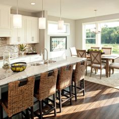 an image of a kitchen and dining room with the word houzz on it