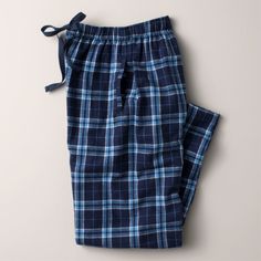 Are you blue from staying home? Own that color by wearing these Navy Blue / Columbian colored flannel pajama bottoms. Warm, super comfortable, and great looking, you can wear them while on vacation or when working at home (just don't stand up during your video conference). Enjoy a great nights sleep in these cozy pajama pants. Mens Flannel Pajamas, Flannel Pajama Bottoms, Black And White Flannel, Plaid Pajama Pants, Flannel Pajama Pants, Comfortable Pajamas, White Flannel, Plaid Pajamas, Cute Pajamas