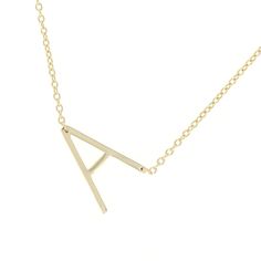 Letter A Sterling Silver Initial Necklace – Alexandra Marks (Love It. Want It. Need It) #goldnecklace #letternecklace #personalizedjewelry #personalizednecklace #monogramnecklace #monogram #initialnecklace #initialjewelry #bridesmaidgift #bridesmaidnecklace #weddinggift #personalizedgift #shopamarks #alexandramarks #loveitwantitneedit #alexandramarksjewelry A Initial Necklace, Letter A Necklace, Gold Initial Necklaces, Necklaces Dainty, Sterling Silver Initial Necklace, A Initial, Initial Necklace Silver, Sideways Initial Necklace, Wedding Studs