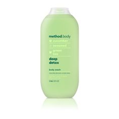 Turn your shower into the kind of escape you need right now. Infused with cucumber, seaweed + green tea, this body wash leaves skin feeling soft, smooth + smelling like rejuvenation. Plus, with a cruelty-free, biodegradable formula, plant-based cleansr + a bottle made with over 50% recycled plastic (PCR), the good vibes just keep going. Wash up and say spahhh. Size: 532 mL (18 FL OZ).  Color: Multicolor. Method Body Wash, Detox Body, Body Washes, Natural Detox, Bath And Body Care, Hygiene Products, Body Detox, Shower Routine, Body Care Routine