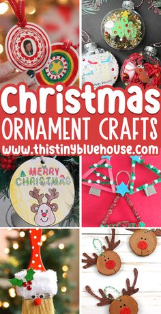 christmas ornament crafts that are easy to make and fun for kids, perfect for the holidays