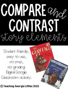 the compare and contrast story elements are included in this book