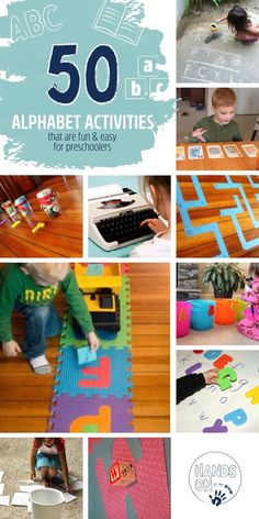 the alphabet activities are great for kids to do with their letters and numbers, so they can