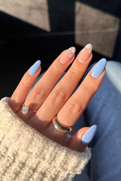 💙 Elevate Your Style with Piece Baby Blue Beauty Nails Set! 💙  Transform your manicure with this stunning set of baby blue nails, designed to add a touch of elegance and charm to any look. Each set includes 10 pieces of high-quality nails, perfect for a flawless and long-lasting finish. Ideal for any occasion, these chic baby blue nails offer a soft yet stylish statement.  #BabyBlueNails #NailArt #BeautyNails #ChicNails #NailDesigns #Manicure #NailTrends #StylishNails #NailSet #ElegantNails Round Nail Designs, Oval Nails Designs, Baby Blue Nails, Acrylic Nails Ideas, Blue Acrylic Nails