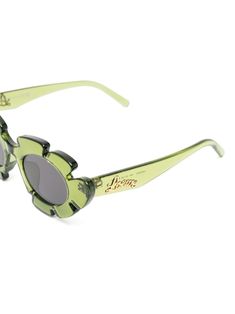 cat-eye frame sunglasses from Loewe featuring green, cat-eye frame, tinted lenses, straight arms and UV protection. These glasses come with a protective case.. This item is in size UNI and the color is Green Luxury Modern Green Cat Eye Sunglasses, Luxury Designer Green Sunglasses, Loewe Sunglasses, Loewe Flower Sunglasses, Luxury Green Sunglasses With Gradient Lenses, Flower Sunglasses, Eye Frames, Louis Vuitton Shoulder Bag, Cat Eye Frames