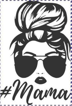 a woman with sunglasses and the words mom life on her face, in black ink