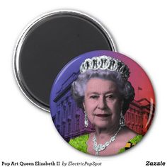 an image of the queen elizabeth ii on a button