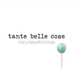 a blue balloon with the words tante belle close