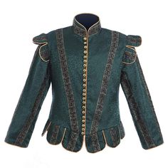 PRICES MAY VARY. Material: This renaissance faire costume men is made of brocade fabric with high quality. Packing list: one tudor doublet Size: Please choose size based on the size picture or the product description before purchasing. Design Inspiration comes from Queen Elizabeth Tudor Period men's clothing.Hand-made with perfect details, full of vintage style, shows your elegant charm and brings you more attention. Occasions: Tudor elizabethan Costume Suitable for Renaissance faire Halloween c Queen Elizabeth Tudor, Henry Tudor, Elizabeth Tudor, Elizabethan Costume, Tudor Period, Prince Costume, Green Clothing, Male Cosplay, Vintage Suits