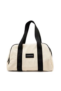 The Serena by Nakedvice is a duffle bag crafted from smooth crushed nylon. Featuring two large top handles and zip closure, The Serena is the perfect travel and overnight bag. Colour: IVORY Perfect Travel Bag, Overnight Bag, Travel Accessories, Travel Essentials, Travel Bag, Gym Bag, Duffle Bag, Handles, Travel