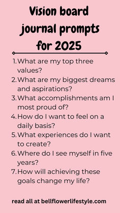 Vision board journal prompts for 2025 How To Make A Goal Board, Personal Development Design Border, Journal Prompts For Vision Board, Dreams And Goals Journal Ideas, Creating Vision Boards, Vision Book Journals, Vision Board Event Ideas, Paper Vision Board, Vision Board Goals 2025