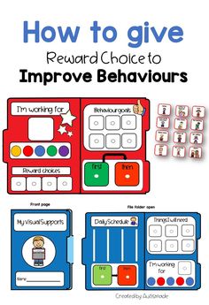 an image of how to give reward choice to improve behavior in children's learning