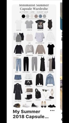 Minimalist Summer, Summer Capsule, Summer Capsule Wardrobe, Wardrobe Outfits