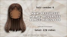 an advertisement for a hair salon with long brown hair and braids on the sides