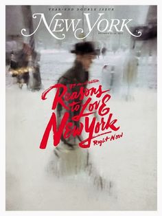 the cover of new york magazine shows a man in top hat and coat walking on snow covered ground