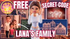 an image of a family with the text free secret code lana's family