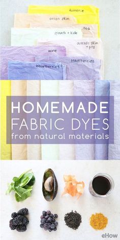 homemade fabric dyes from natural materials