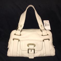 Nwt Michael Kors Vanilla Darlington Medium Hand Bag. I Have Had This Beautiful Handbag For Years And Have Never Used It. It Is In Prestige Condition. There Is 1 Small Pocket On Front Of Bag, 1 Zippered Pocket Inside Along With 2 Slip Pockets Also Inside. It Measures 7" L, 12" W And 4 1/2" Across The Bottom. Comes From A Smoke Free Home. Classic Michael Kors Bags With Silver-tone Hardware, White Michael Kors Shoulder Bag With Silver-tone Hardware, Michael Kors White Shoulder Bag With Silver-tone Hardware, Formal Michael Kors Bags With Handle Drop, Formal Michael Kors Bags, Classic Michael Kors Shoulder Bag With Gold-tone Hardware, Michael Kors Formal Satchel Shoulder Bag, Michael Kors Formal Shoulder Bag With Double Handle, Formal Michael Kors Shoulder Bag With Double Handle