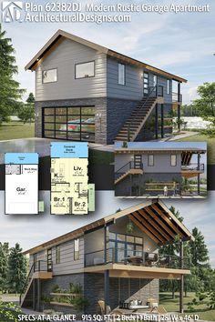 two story house plans with lofts and an open floor plan