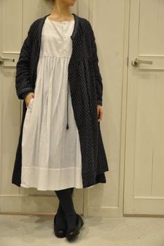 Mori Outfits, Autumn Dress Outfit, Kain Linen, Mori Fashion, Mori Girl Fashion, Linen Fashion, Winter Mode, Mode Casual