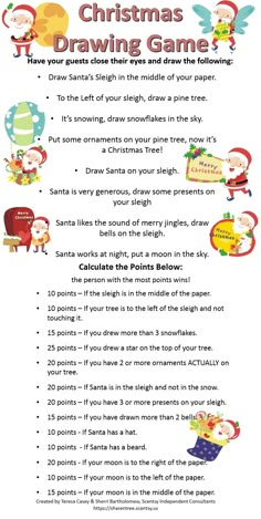 a christmas poem with santa claus and other things to write on the page in it