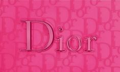 the word dior is written on pink paper