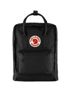 Backpack from Fjallraven, made of durable and lightweight Vinylon F fabric that is dirt and water resistant. The spacious main compartment has a large zipped opening, allowing you to pack and unpack the backpack with ease. The backpack has two flat side pockets and a zipped pocket on the front, perfect for all the small items you want to keep close at hand. The included PE foam seat cushion is stored in an internal pocket at the back, where it prevents the contents of the backpack from pressing Black Nylon Backpack For Camping, Functional Black Backpack For Camping, Black Backpack For Camping, Black Standard Backpack For Camping, Black Camping Backpack, Black