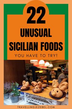 there are many unusual sicilian foods to try in this trip around the world, including breads and pastries