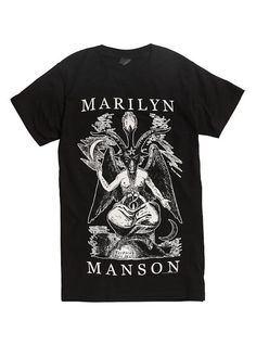 Marilyn Manson, Soft Grunge, One By One, Alternative Fashion, Hot Topic, Black Tshirt, Shirt Style