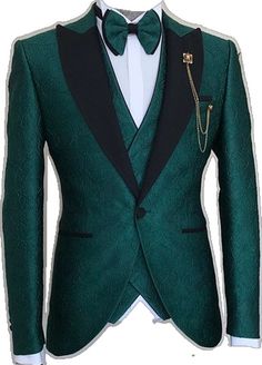 Emerald Green Prom Suit Black Men, Emerald Green And Gold Wedding Theme, Emerald Prom, Nails Emerald, Green Suits, Suit Gown, Tuxedo Styles, Mens Tuxedo, Gala Themes