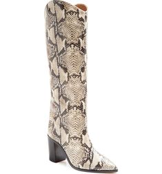 2022 Boots Trends, 2022 Boots Trends Women, Block Heel Boots Outfit, Schutz Boots, Fall Boot Trend, Pointy Toe Boots, Snakeskin Boots, Fashion Jackson, Trending Boots