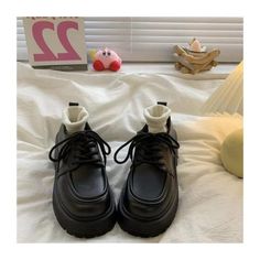 Plain Lace-Up Platform Derby Shoes Size 35 36 37 38 39 40 Heel Height 3-5 3-5 3-5 3-5 3-5 3-5 measurement is cm.Product Information Material: Upper: PU;Outsole: Rubber Color: Matte - Black Congo Brazzaville, Style Preppy, Black Leather Shoes, Round Toe Heels, Womens Tie, Derby Shoes, Black Matte, Cayman Islands, Sierra Leone