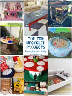 the top ten upcycled projects to make for kids