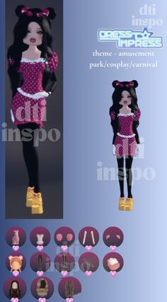 dress to impress: theme - amusement park/cosplay/carnival #dresstoimpress #roblox  place:2nd Kirby Dti Outfit, Amusement Park Di, Di Amusement Park Outfit, Dti Roblox Amusement Park, Dress To Impress Roblox Game Outfit Ideas Theme Amusement Park, Amuesment Park Dti, Dti Amusement Parks, Yea Party Dress To Impress, Amusement Park Dti Outfits