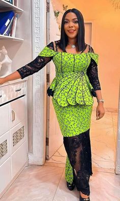 Ankara Owambe Styles, Kampala Gown Styles For Ladies, Owambe Styles, African Fabric Dress, Ankara Dress Styles, Ankara Gowns, Chic Dress Classy, Lace Gown Styles, Ankara Gown